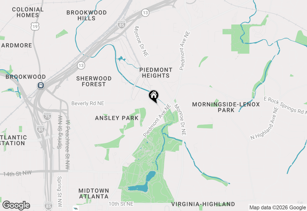 Map of 494 Ansley Walk Terrace Ne, Atlanta, GA 30309