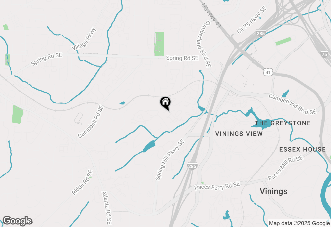 Map of 1307 Cumberland Court Se, Smyrna, GA 30080