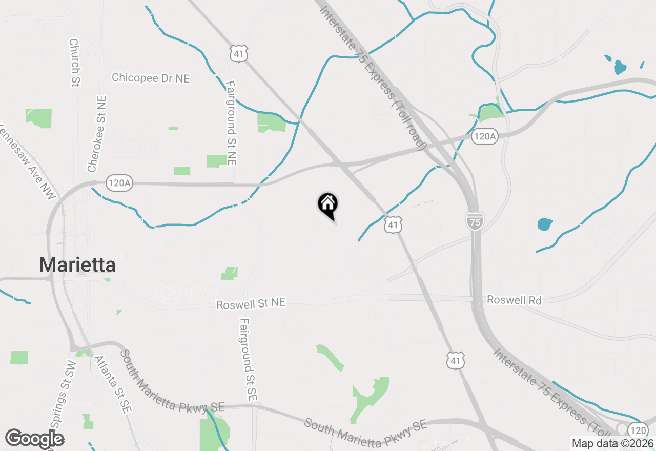 Map of 793 Toliver St Ne, Marietta, GA 30060