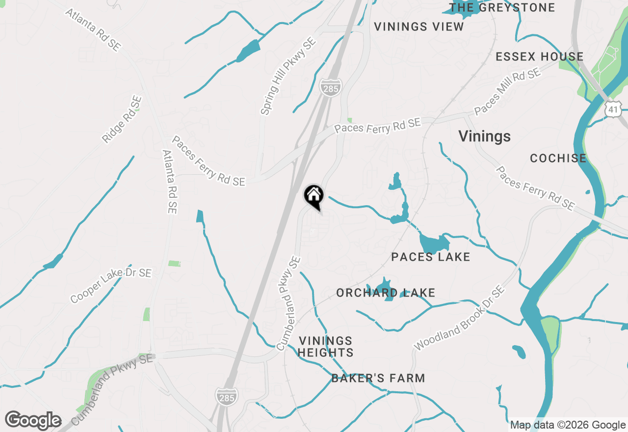 Map of 3943 Allegretto Circle Se, Atlanta, GA 30339