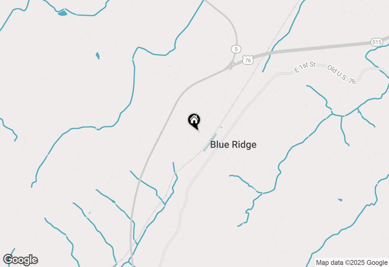 Map of 342 E Second Street, Blue Ridge, GA 30513