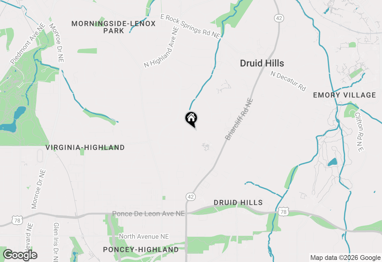 Map of 1197 Stillwood Drive Ne #DOWNSTAIRS, Atlanta, GA 30306