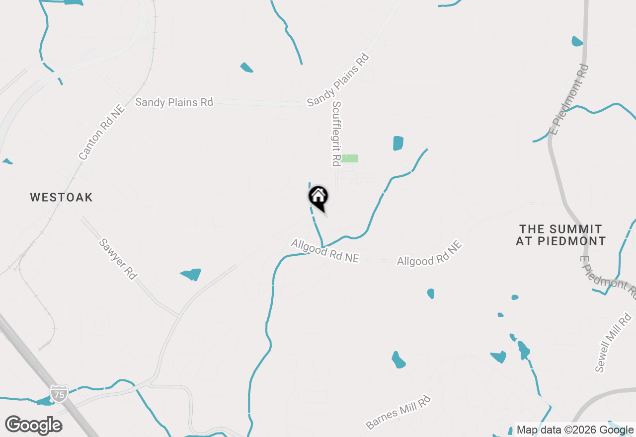 Map of 1453 Brentwood Drive, Marietta, GA 30062