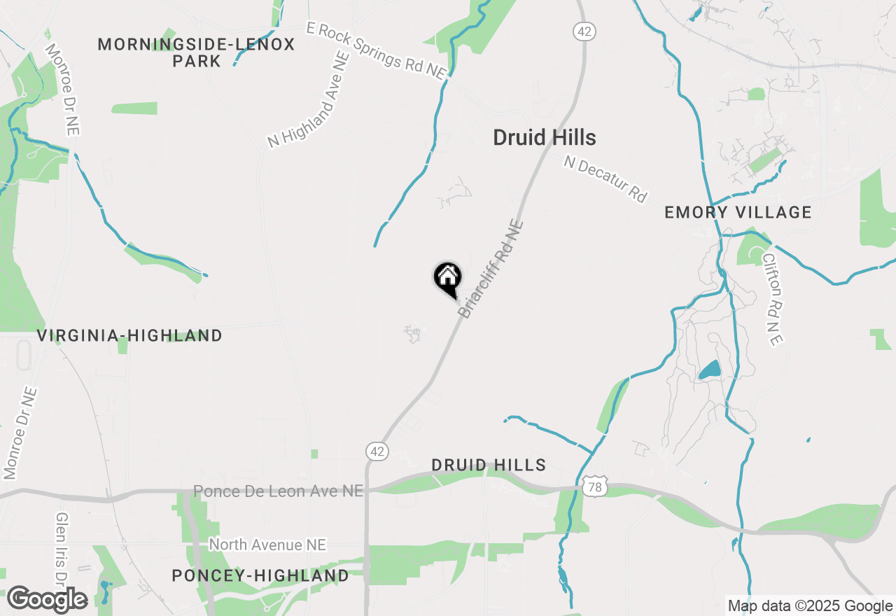 Map of 1321 Stillwood Drive Ne Unit B, Atlanta, GA 30306