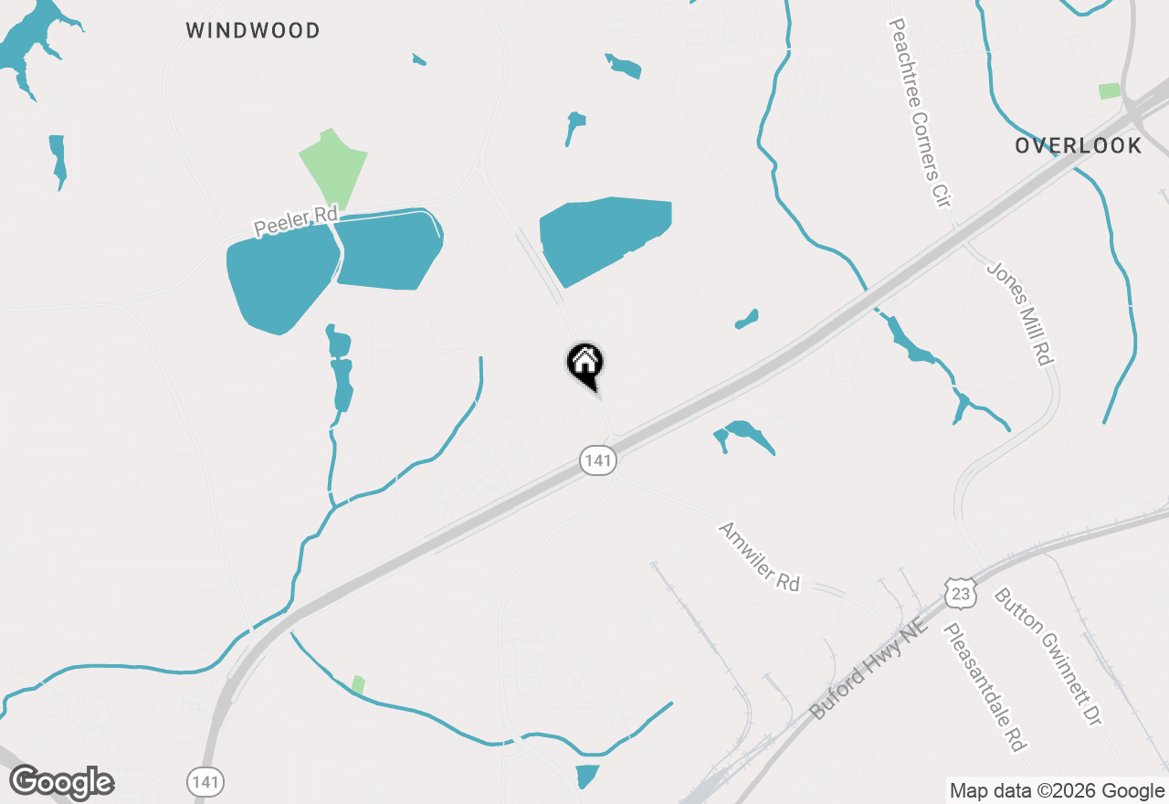 Map of 2960 Wintercrest Drive, Atlanta, GA 30360