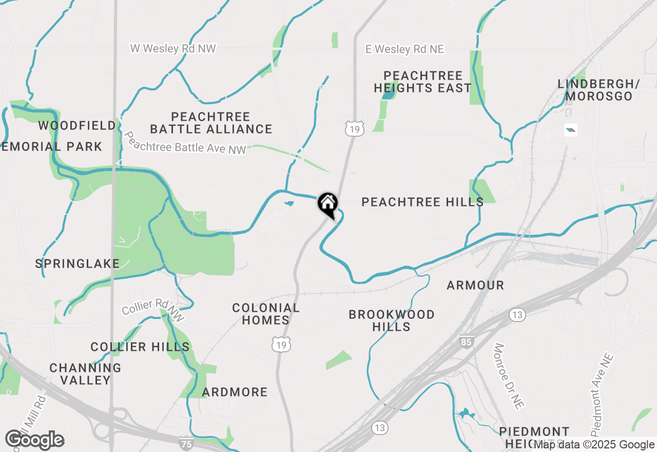 Map of 2285 Peachtree Road #602, Atlanta, GA 30309