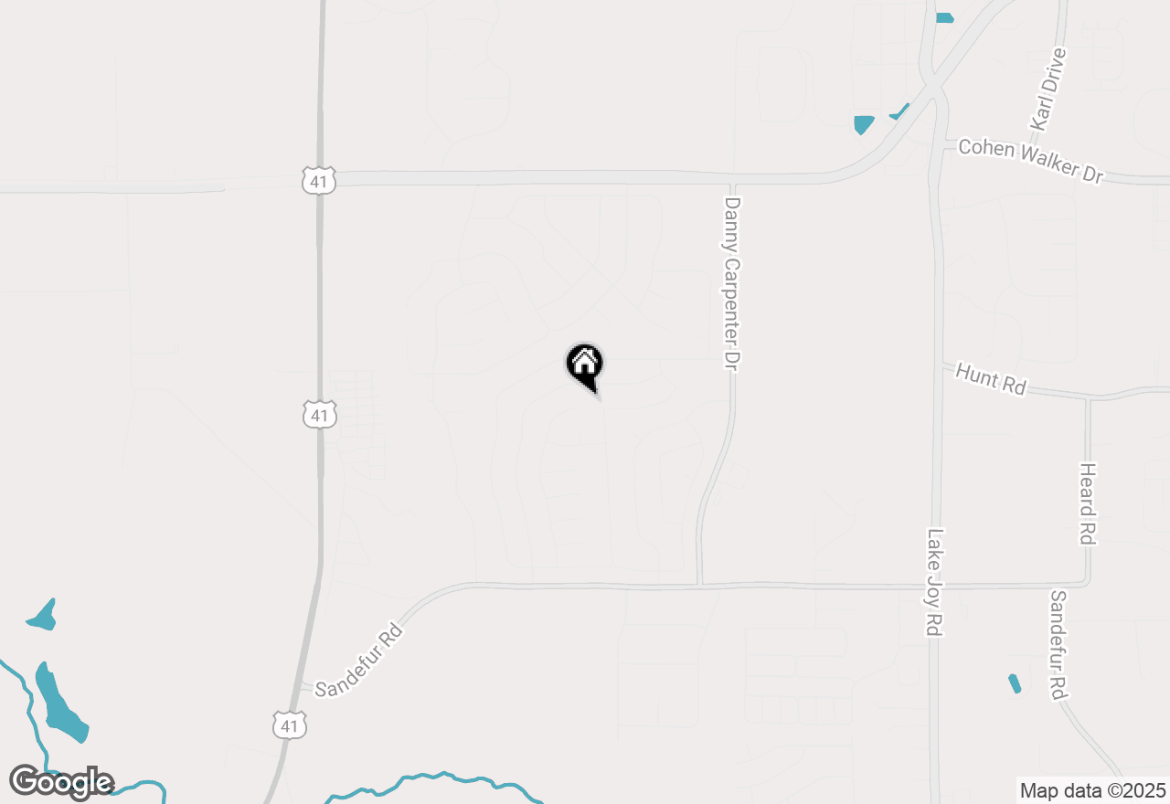 Map of 347 Cambrian Drive, Kathleen, GA 31047