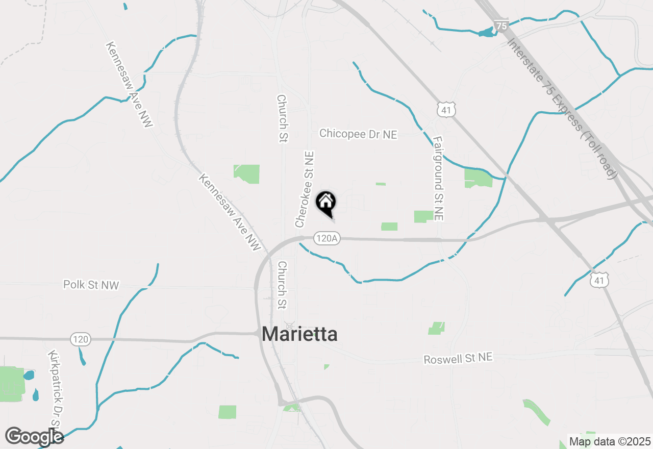 Map of 196 Montgomery Street Ne, Marietta, GA 30060