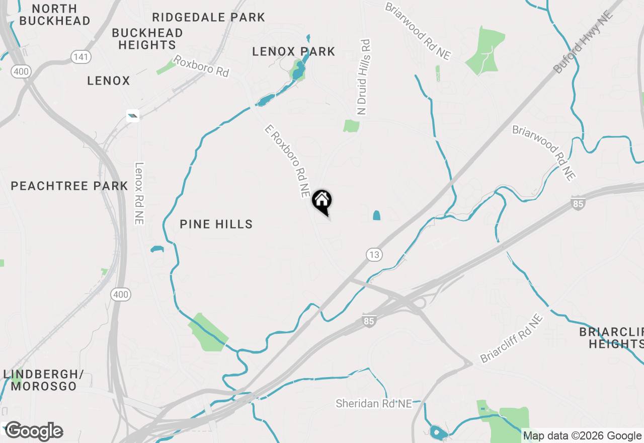 Map of 1128 Ashton Bluff Drive Ne, Atlanta, GA 30319