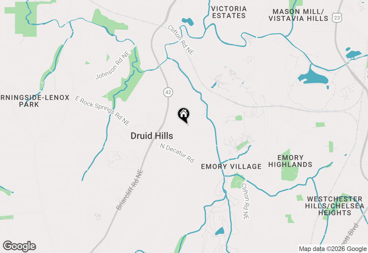 Map of 1393 Harvard Road, Atlanta, GA 30306
