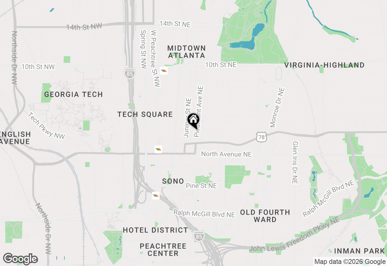 Map of 700 Piedmont Avenue Ne #10, Atlanta, GA 30308