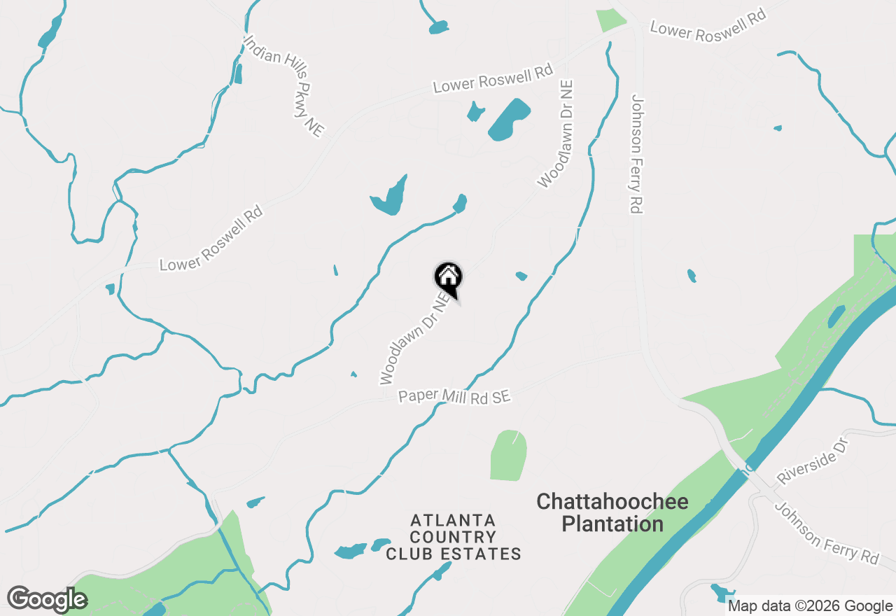 Map of 130 Woodlawn Drive Ne, Marietta, GA 30067