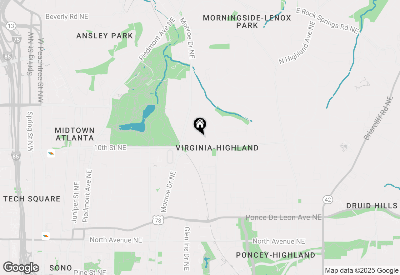 Map of 658 Cooledge Avenue Ne, Atlanta, GA 30306