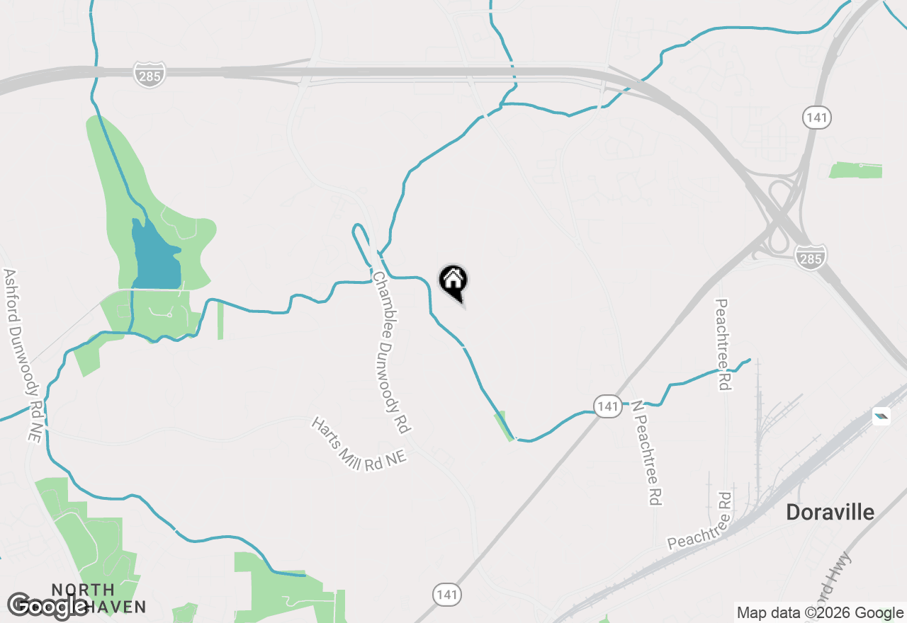 Map of 1997 Afond Court, Chamblee, GA 30341