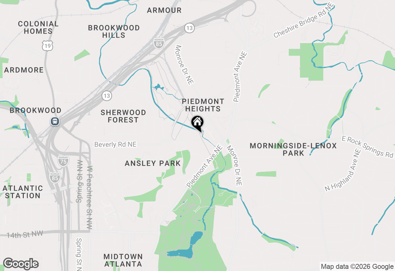 Map of 436 Ansley Walk Terrace Ne, Atlanta, GA 30309