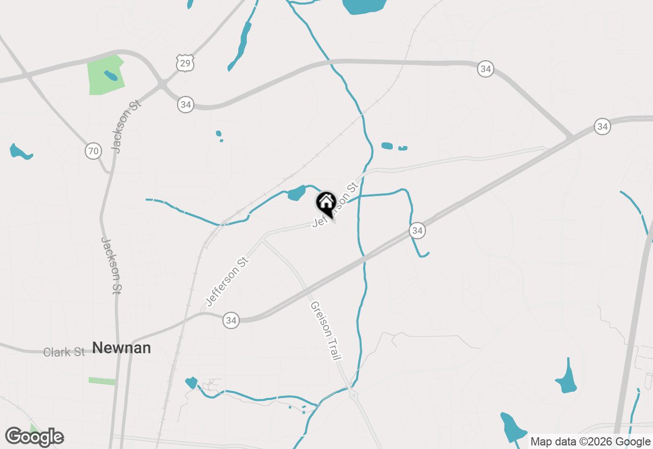 Map of 11 Main Street, Newnan, GA 30263