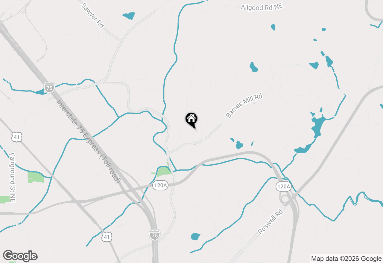 Map of 675 Coventry Township Lane, Marietta, GA 30062