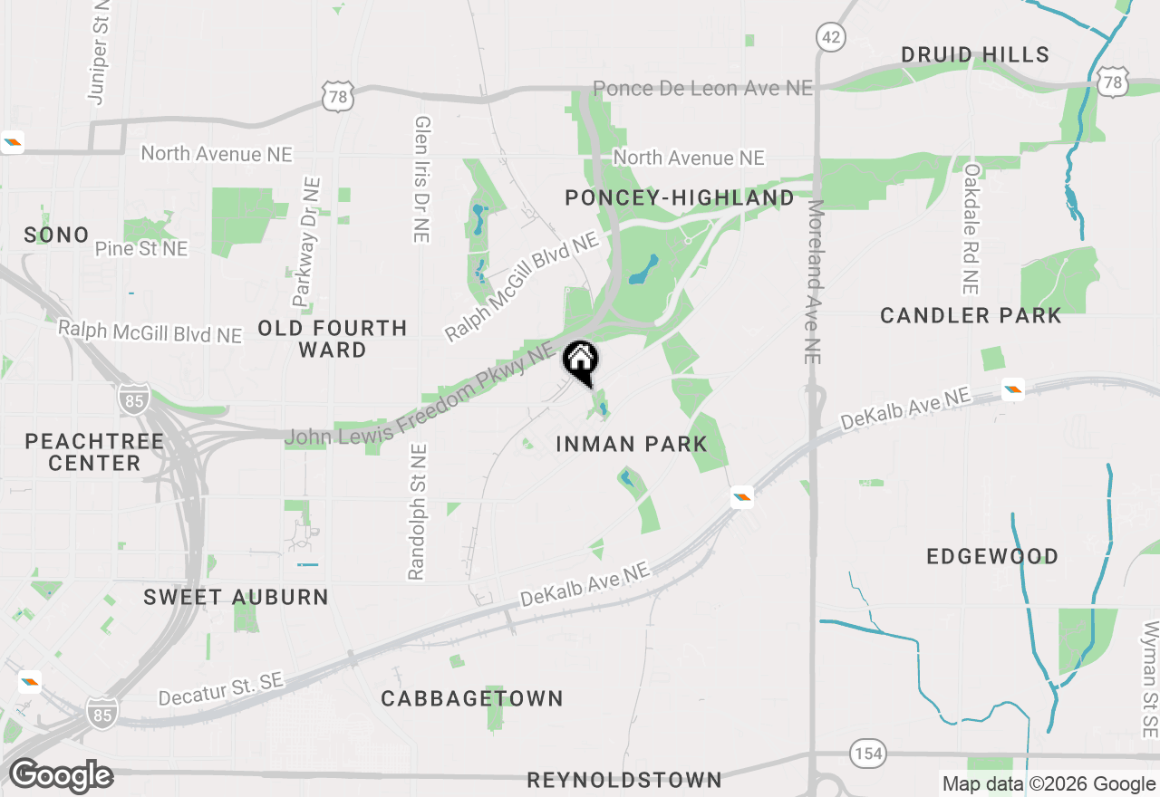 Map of 870 Inman Village Parkway Ne #532, Atlanta, GA 30307
