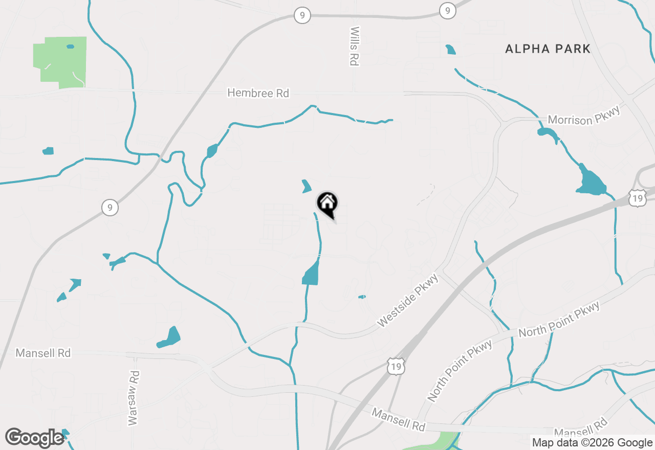 Map of 1076 Heyward Way, Alpharetta, GA 30009