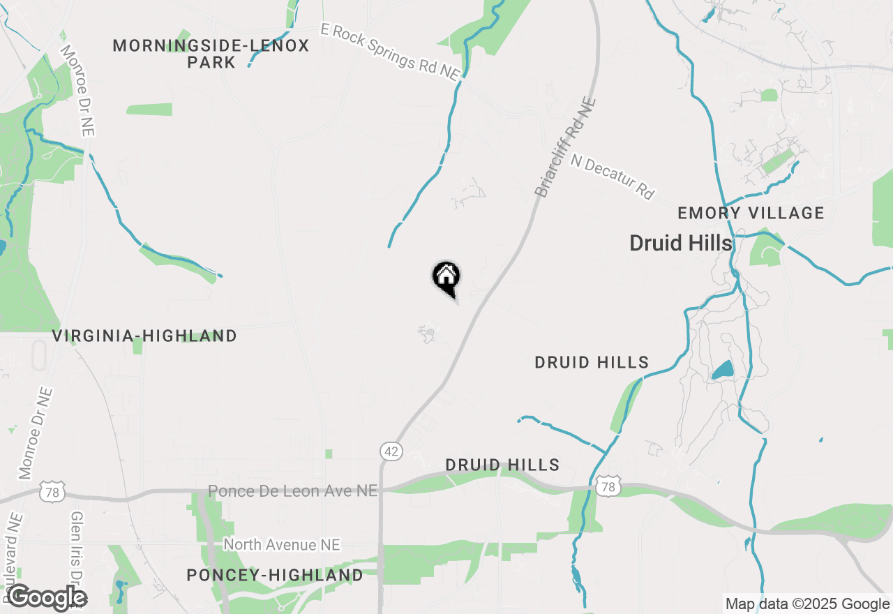 Map of 1291 Stillwood Drive Ne, Atlanta, GA 30306
