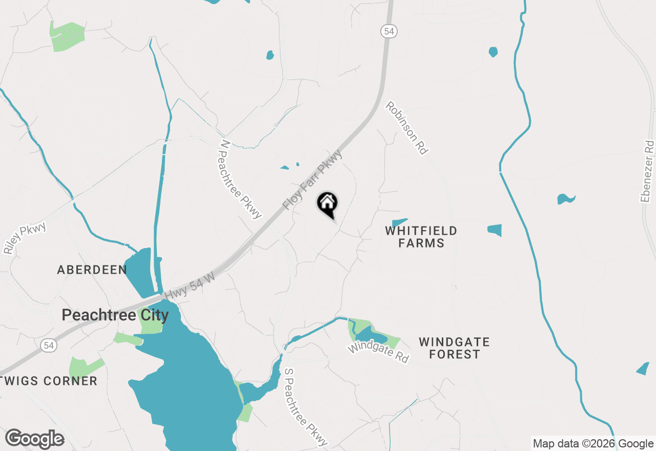 Map of 111 Hamilton Road, Peachtree City, GA 30269