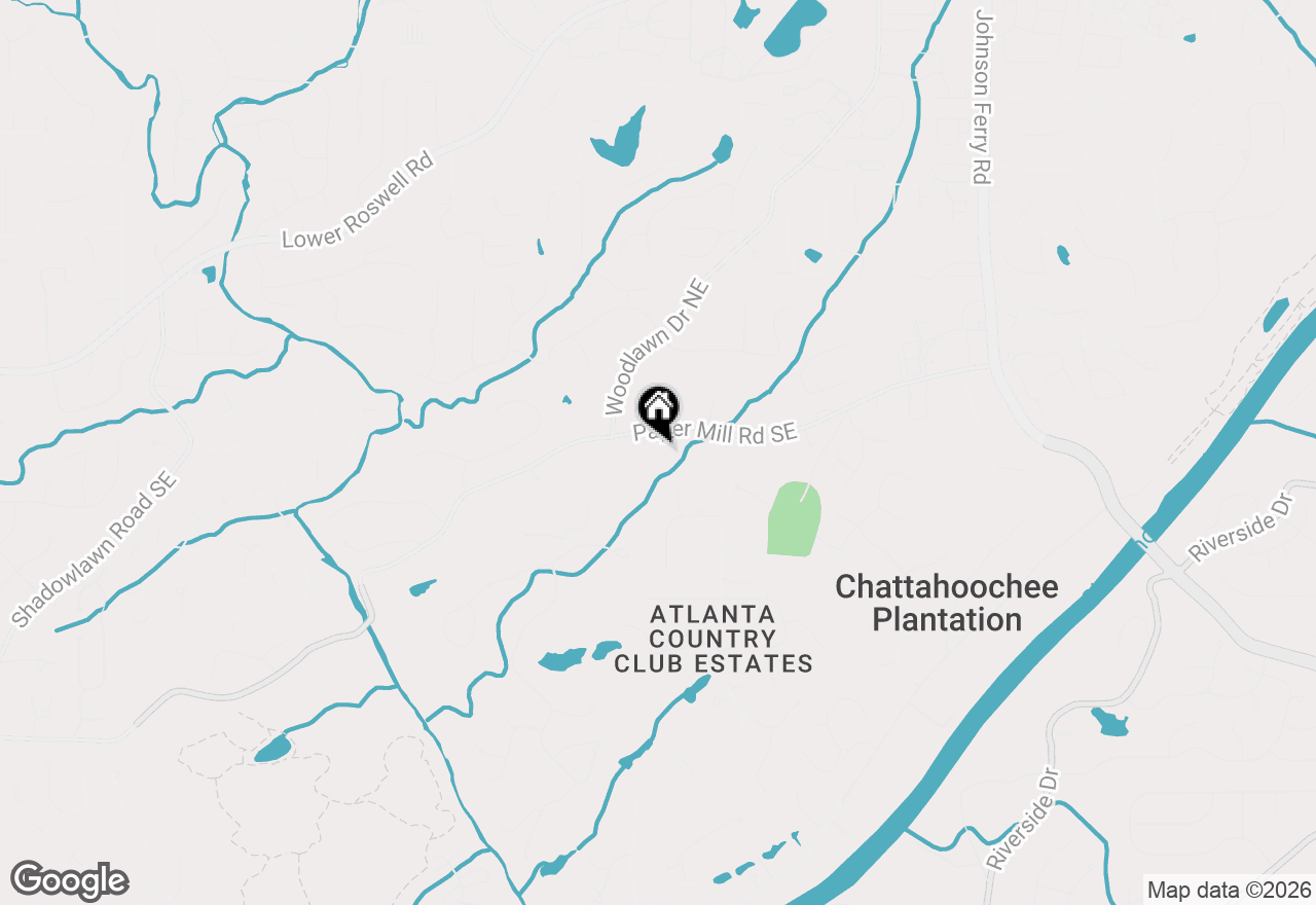 Map of 4348 Paper Mill Road Se, Marietta, GA 30067
