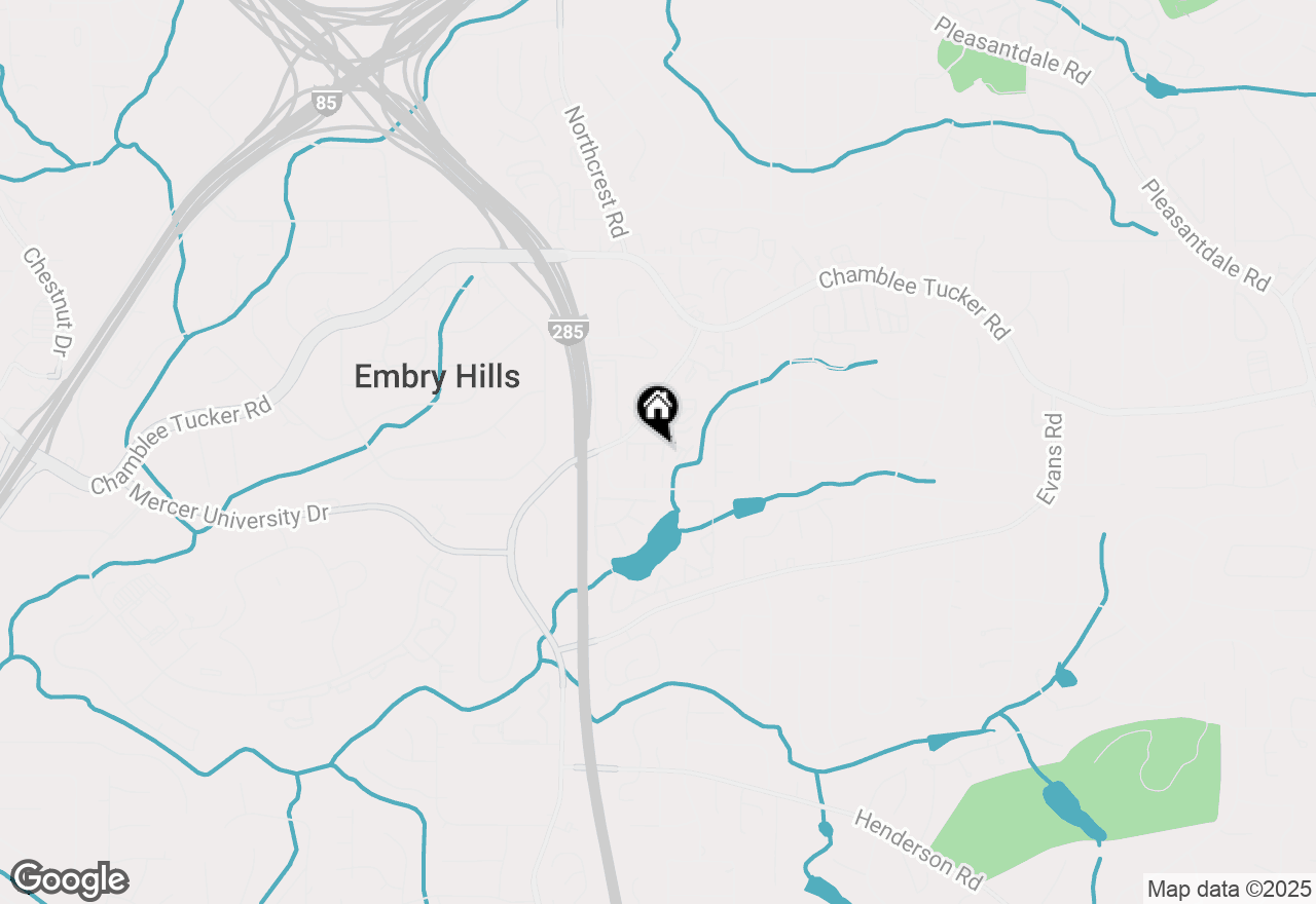 Map of 3469 Ashwood Lane, Atlanta, GA 30341