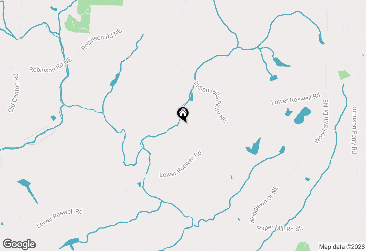 Map of 3926 Clubland Drive, Marietta, GA 30068