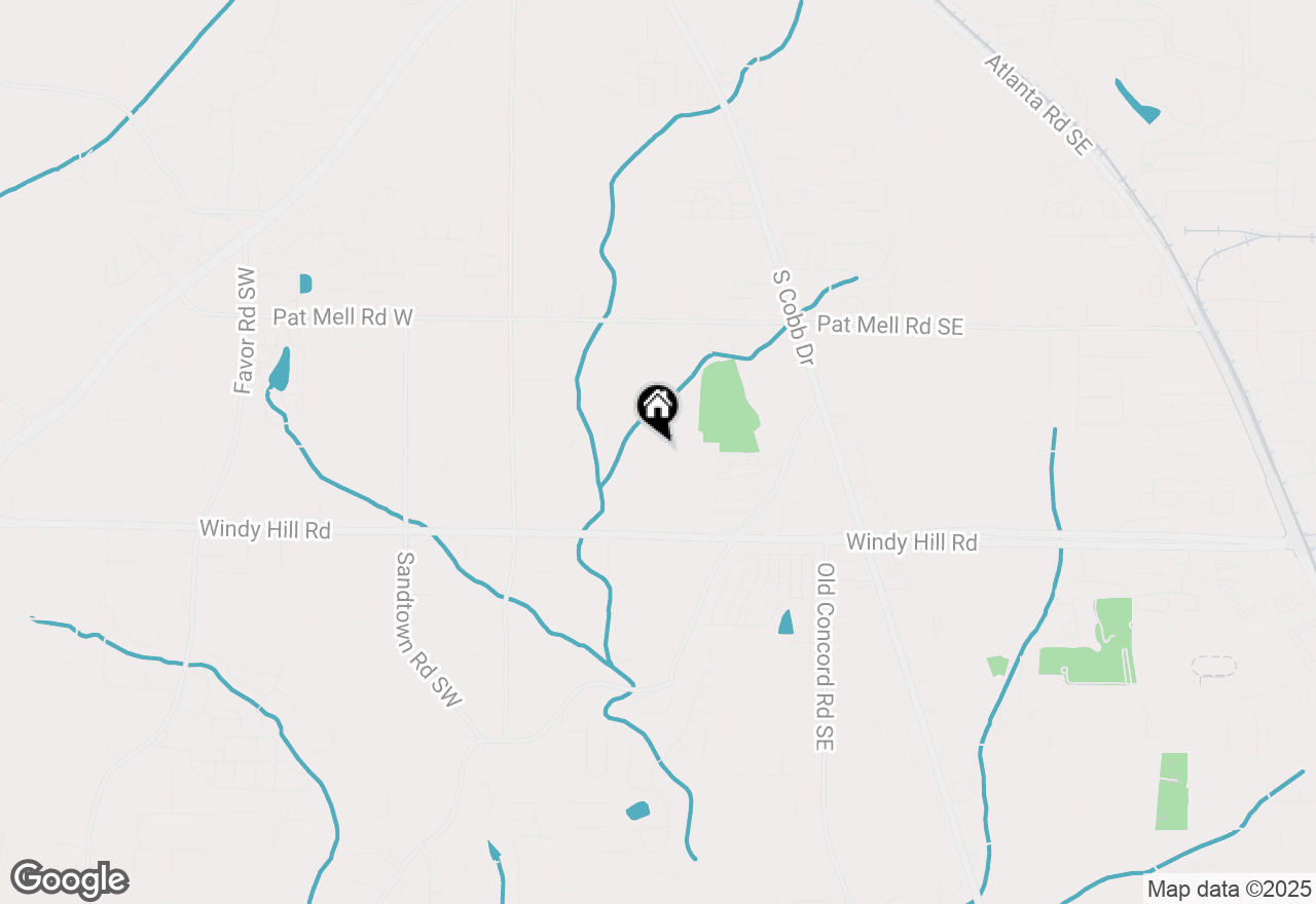 Map of 207 Okemah Trail Se, Marietta, GA 30060