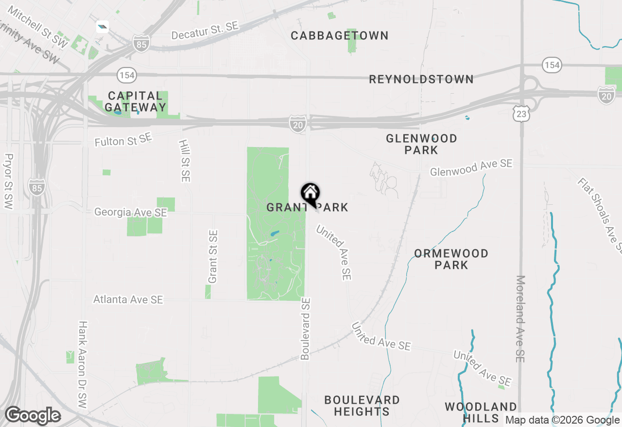 Map of 652 Boulevard Se, Atlanta, GA 30312