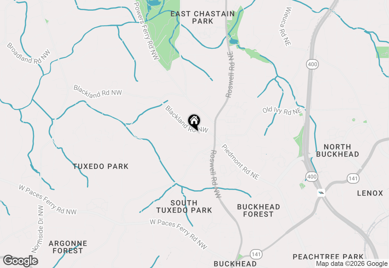 Map of 42 Blackland Road, Atlanta, GA 30342