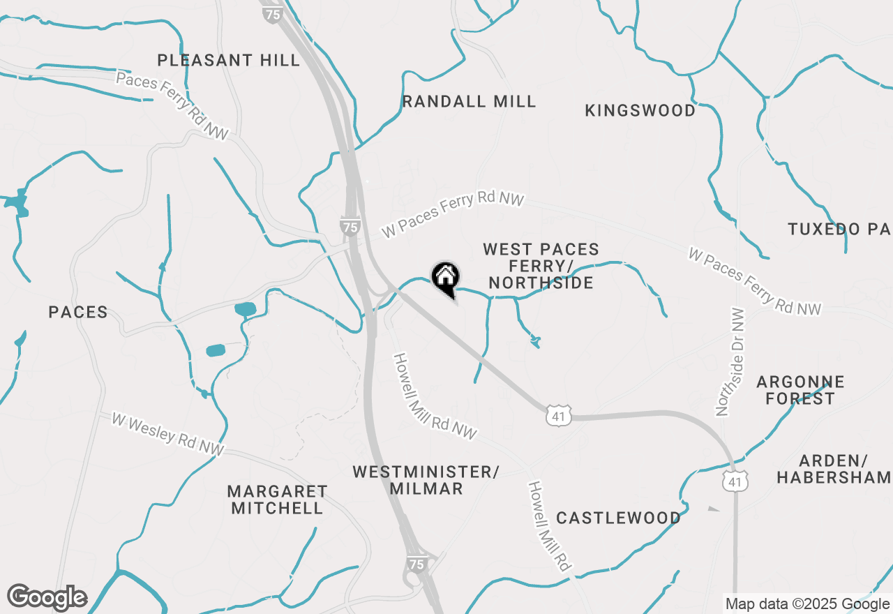 Map of 3350 Pine Meadow Road Nw, Atlanta, GA 30327