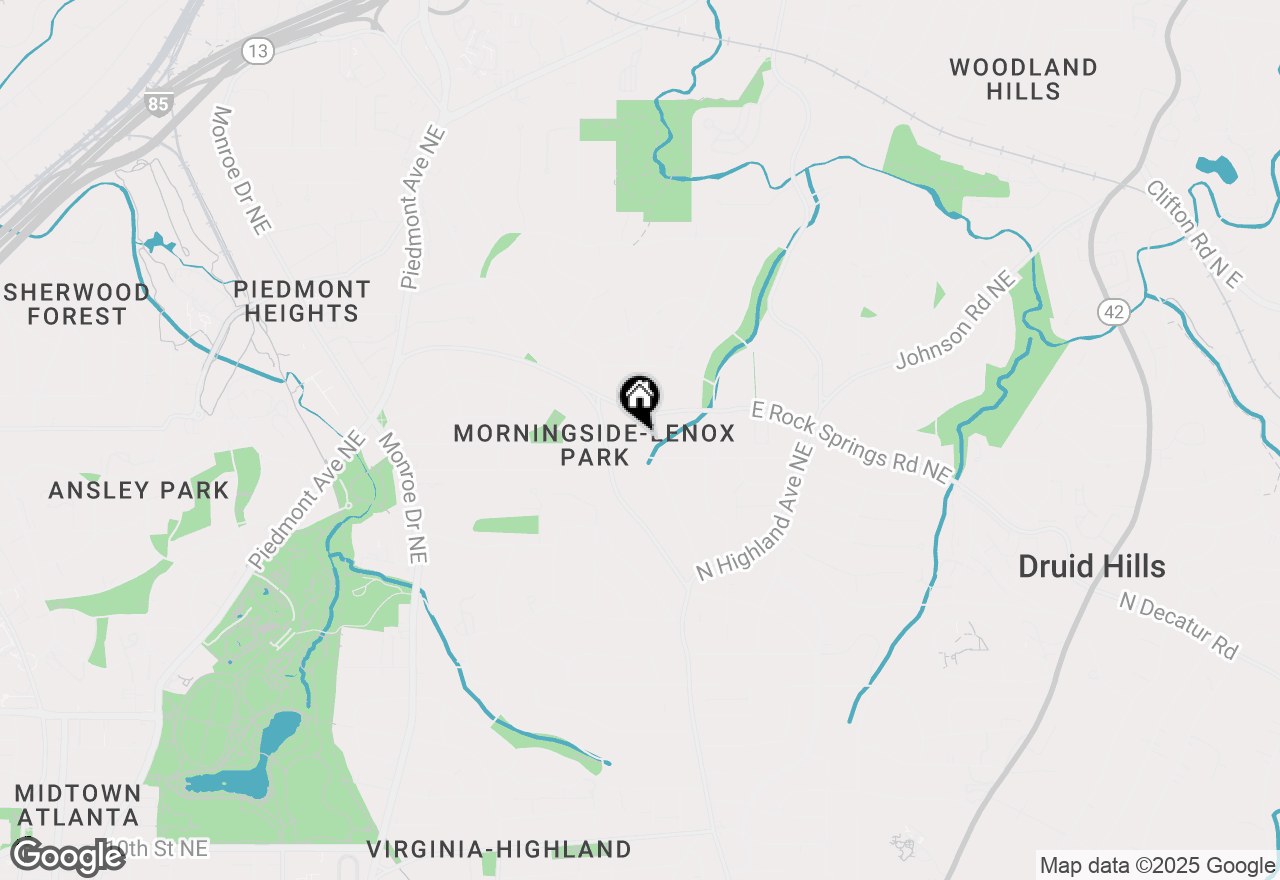 Map of 902 Cumberland Road Ne, Atlanta, GA 30306