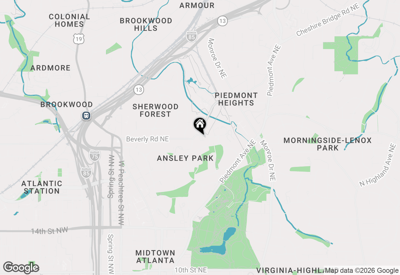 Map of 317 Beverly Road Ne, Atlanta, GA 30309