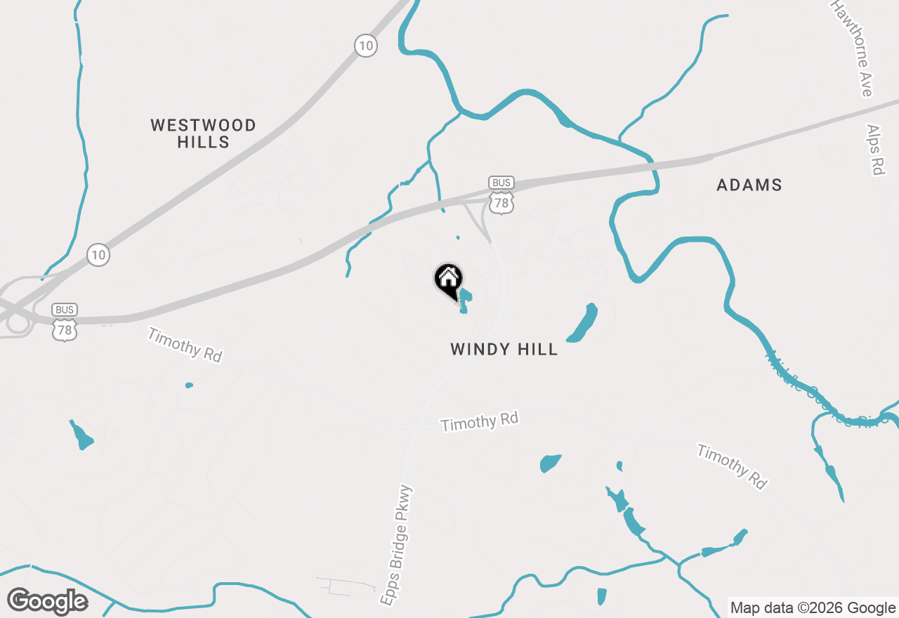 Map of 125 Wood Lake Drive #305, Athens, GA 30606