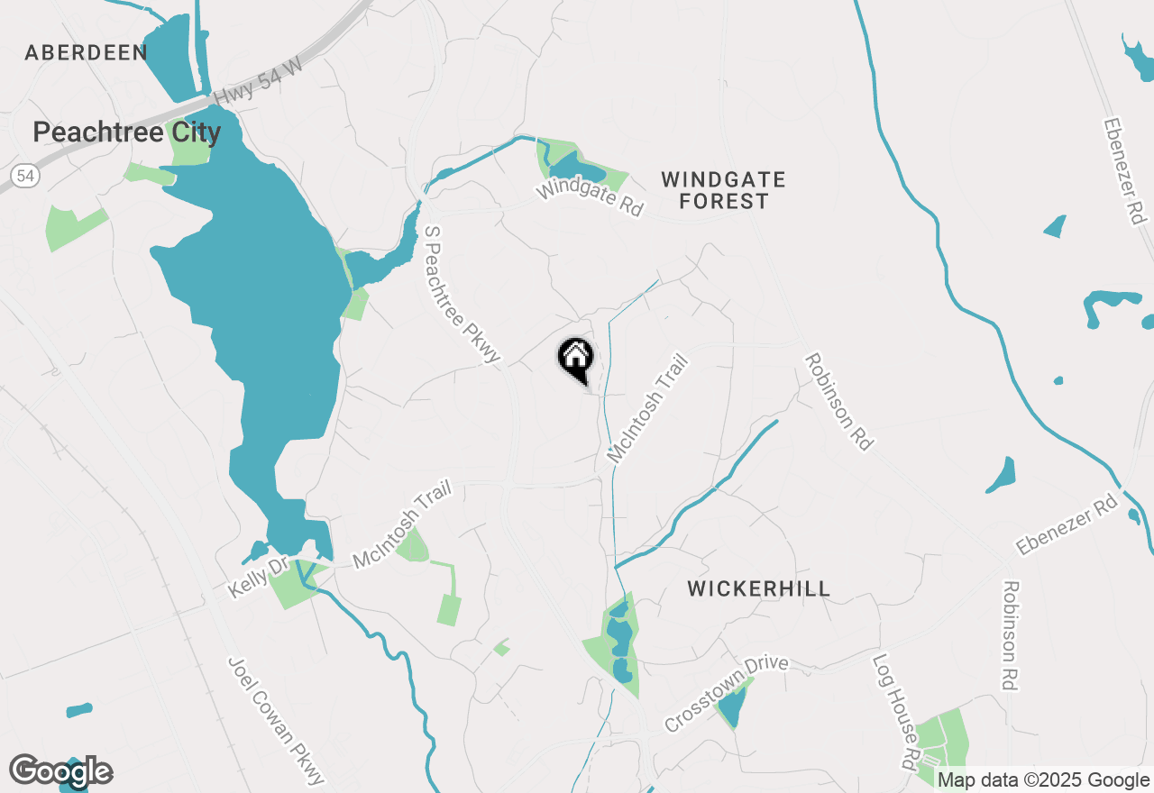 Map of 219 Creekstone Bend, Peachtree City, GA 30269