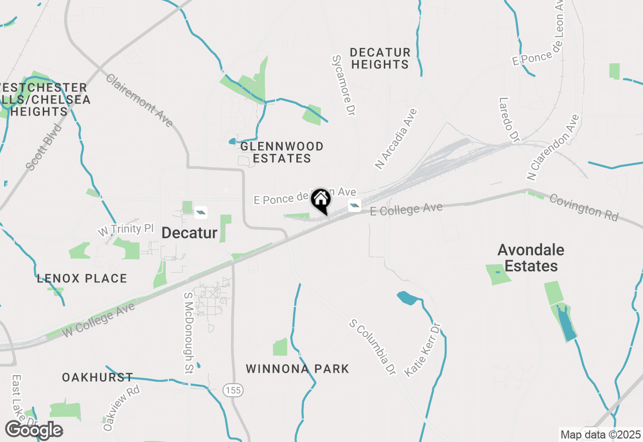 Map of 417 E College Avenue #102, Decatur, GA 30030