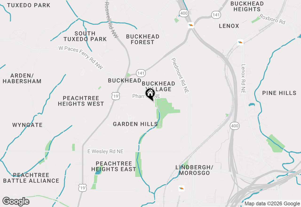 Map of 2974 Lookout Place Ne, Atlanta, GA 30305