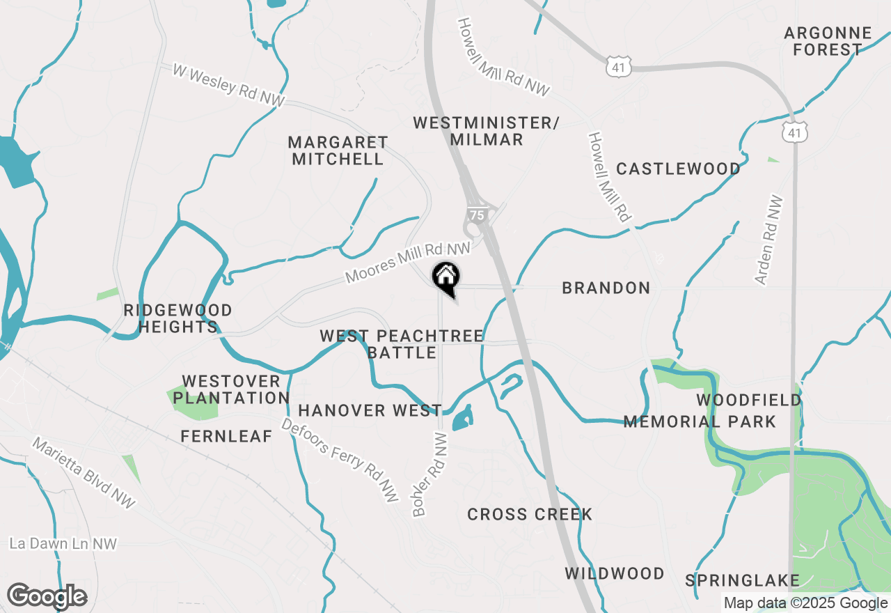 Map of 2671 Bohler Road Nw, Atlanta, GA 30327