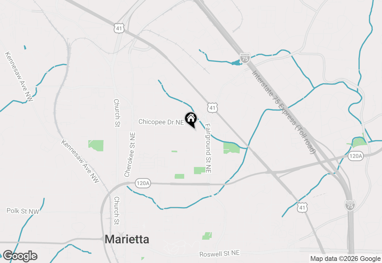 Map of 555 Allgood Road Ne, Marietta, GA 30060
