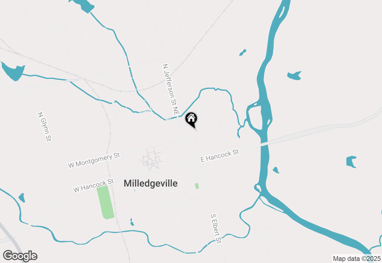 Map of 320 N Elbert Street, Milledgeville, GA 31061