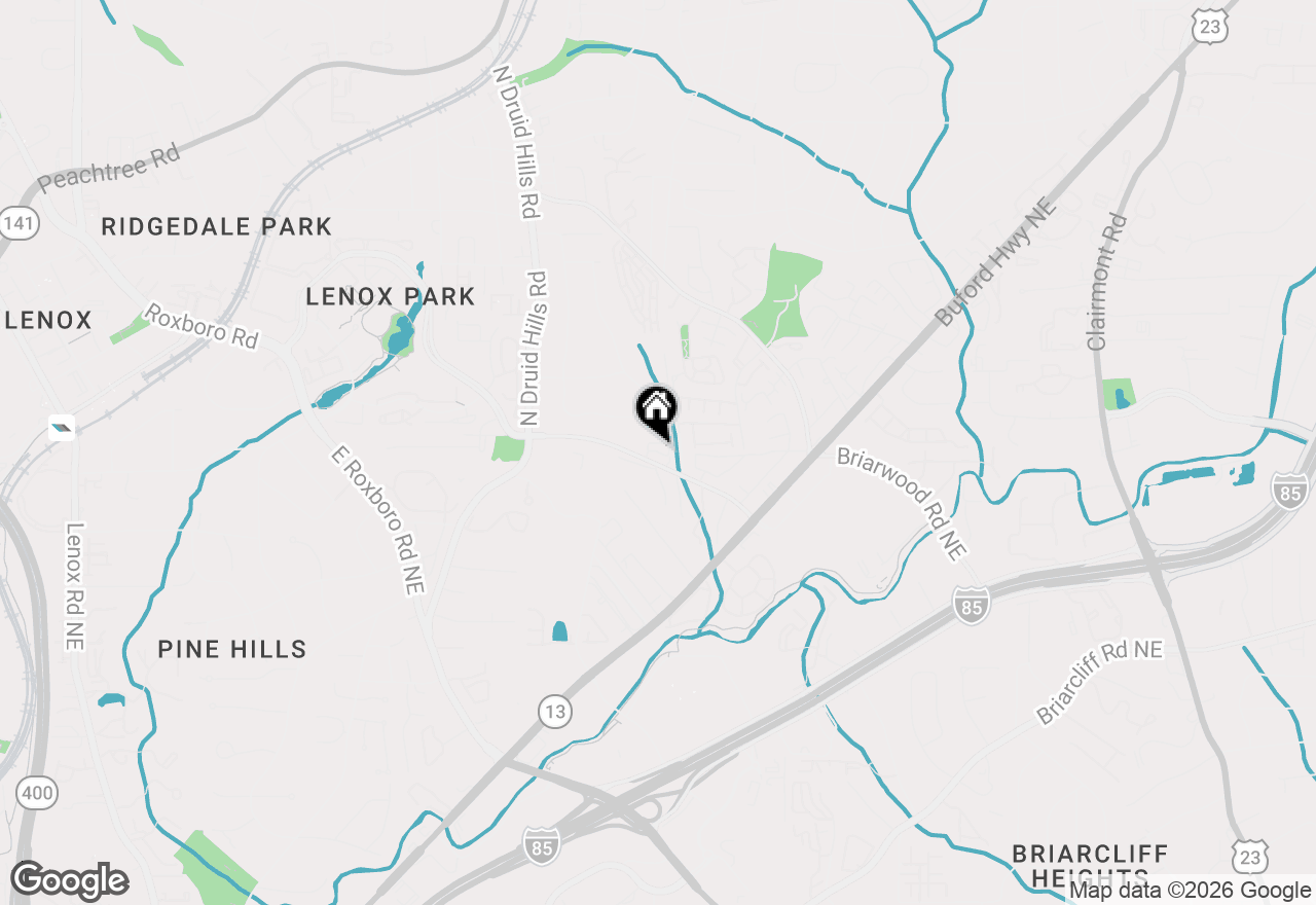 Map of 1393 Harris Way, Brookhaven, GA 30319