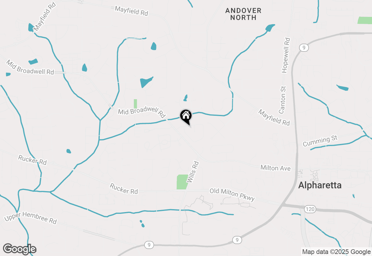 Map of 1635 Broadwell Oaks Drive, Alpharetta, GA 30004