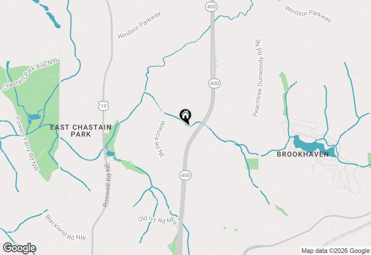 Map of 585 Mountain Way Ne, Atlanta, GA 30342