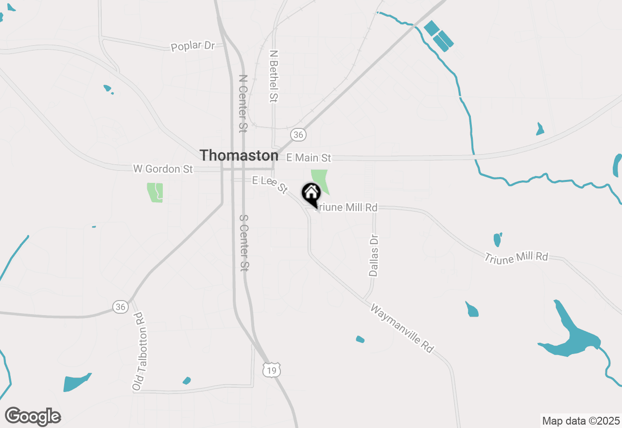 Map of 409 E Lee Street, Thomaston, GA 30286