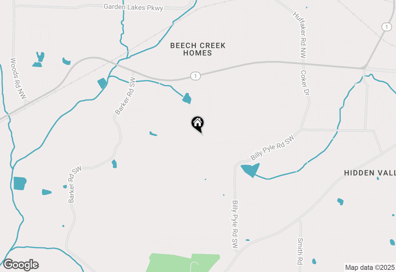 Map of 125 Thornwood Drive Sw, Rome, GA 30165