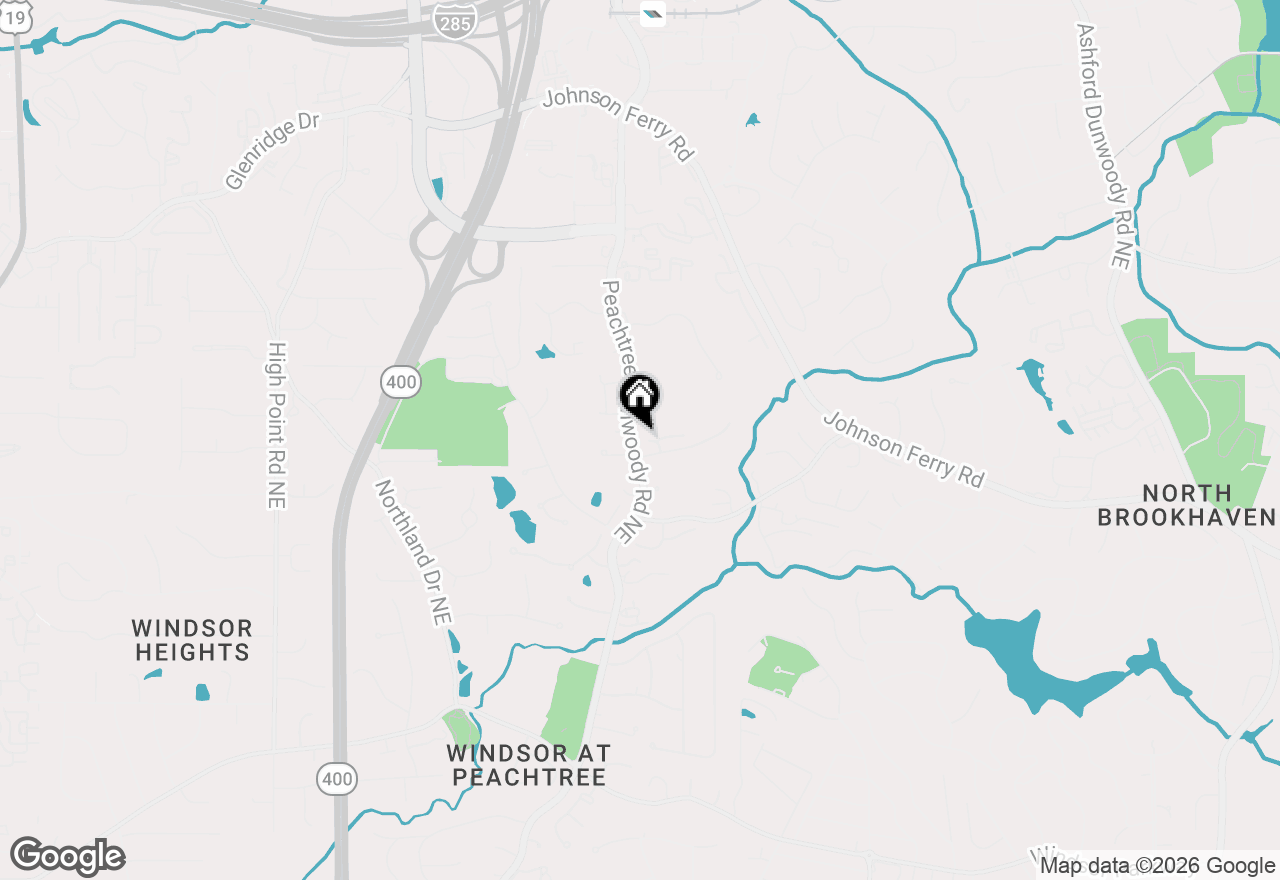 Map of 130 Woodchase Court, Atlanta, GA 30319