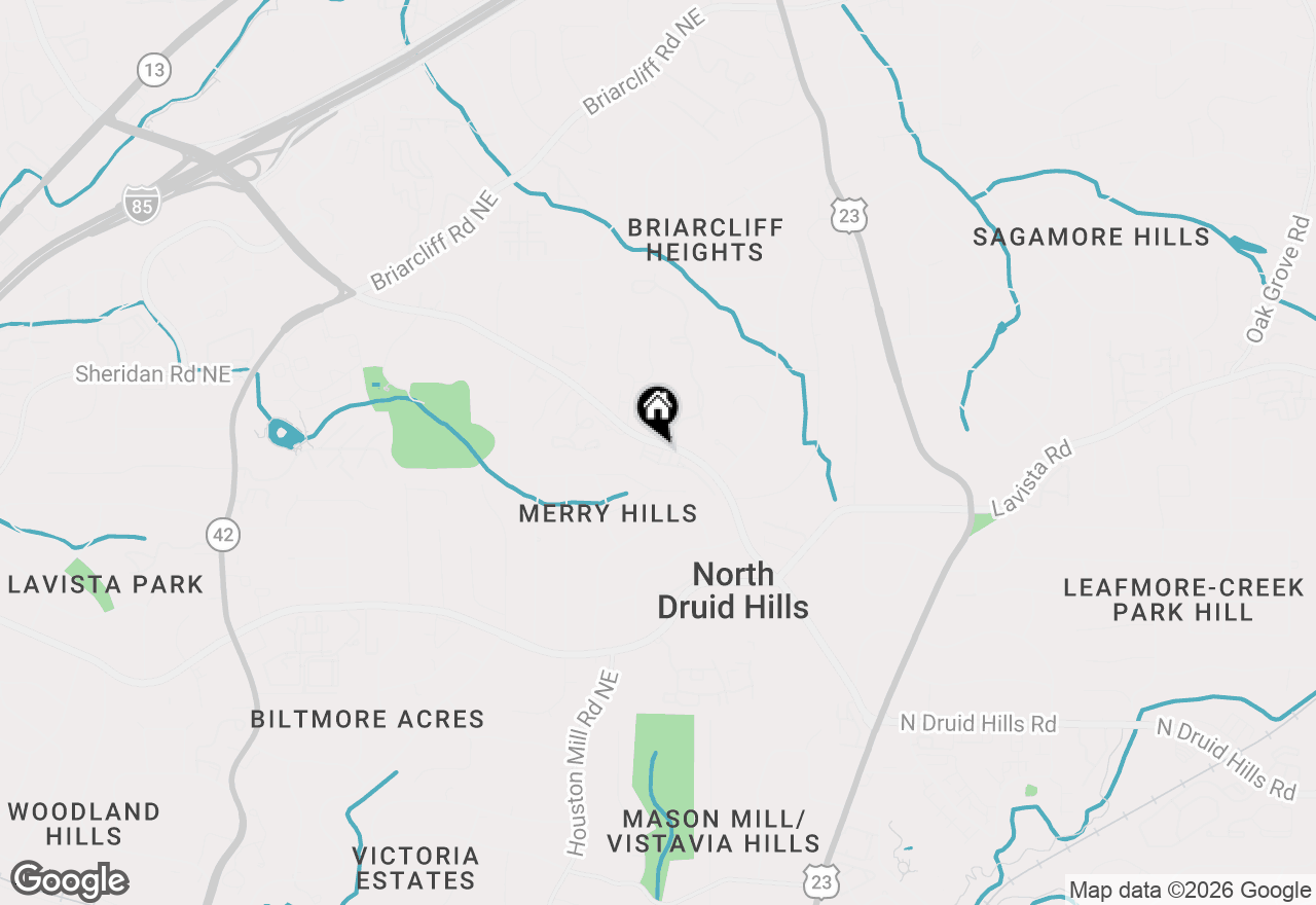Map of 1762 Alec Place, Atlanta, GA 30329