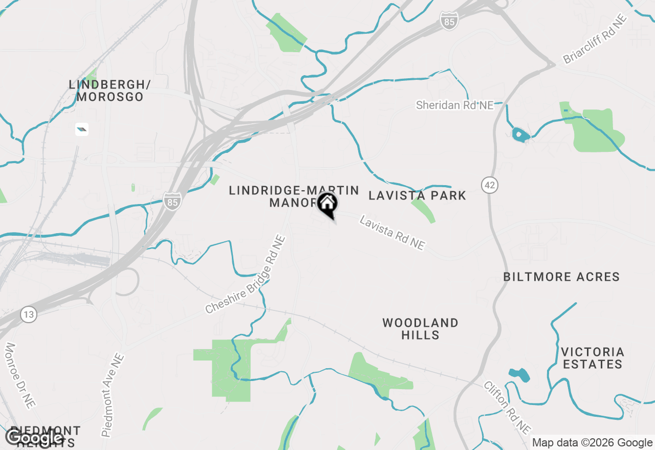 Map of 1250 Lavista Circle Ne, Atlanta, GA 30324