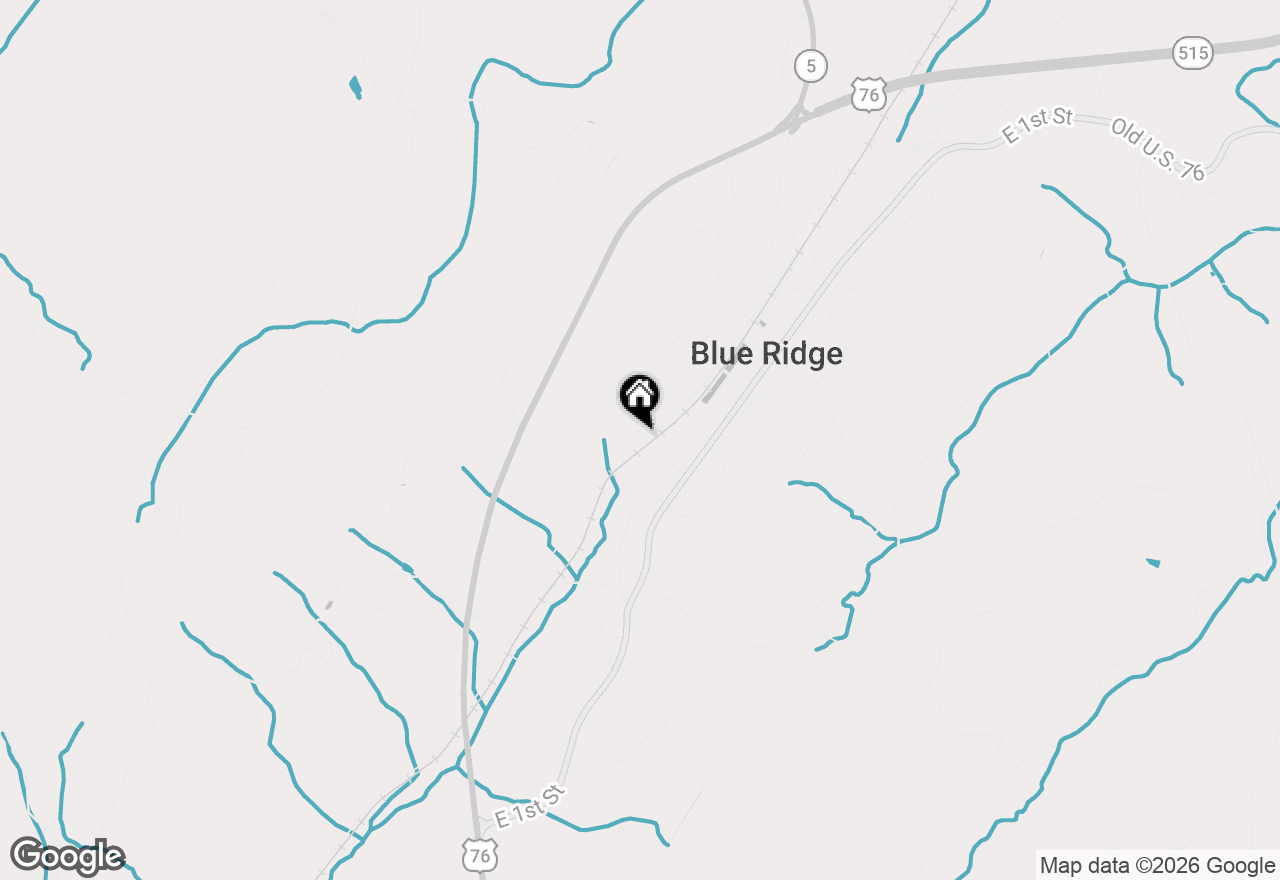 Map of 636 E Main Street, Blue Ridge, GA 30513